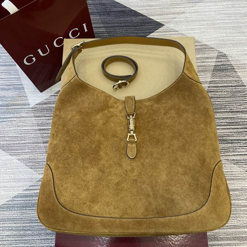 Gucci Jackie Suede Hobo Shoulder Bag