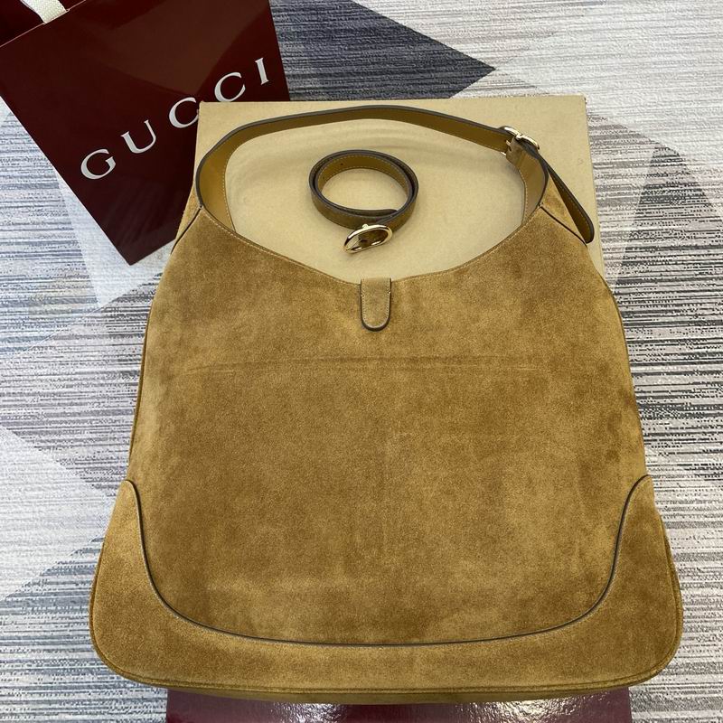 Gucci Jackie Suede Hobo Shoulder Bag