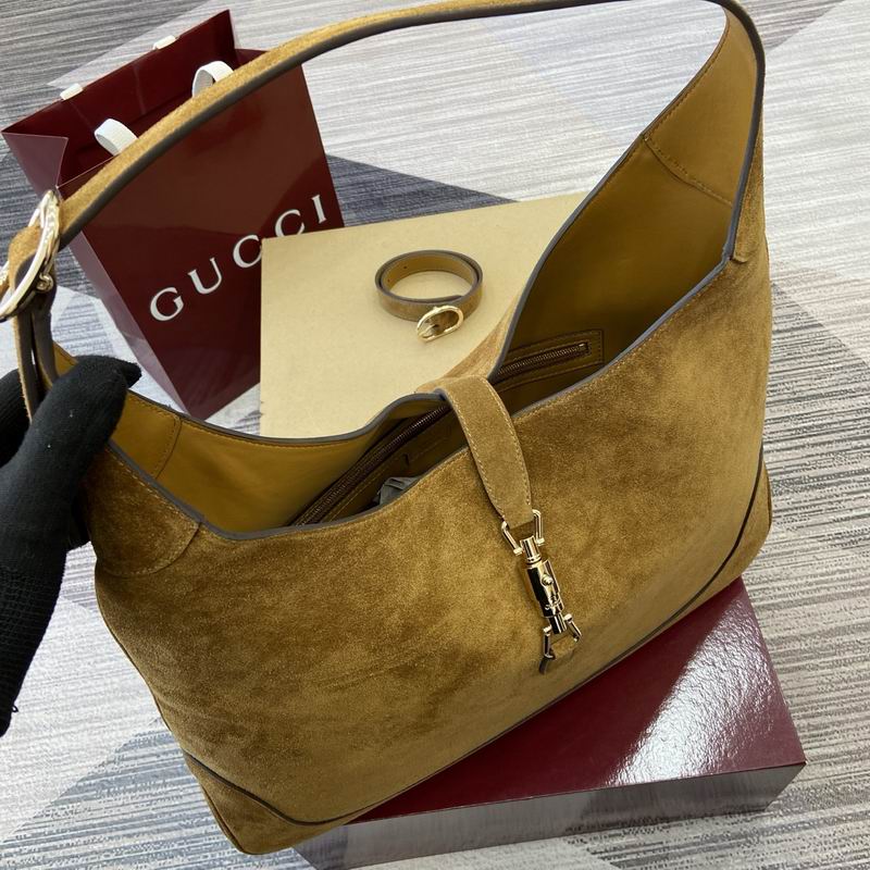 Gucci Jackie Suede Hobo Shoulder Bag