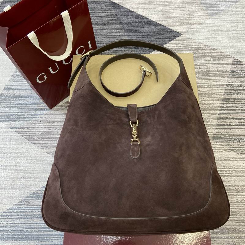 Gucci Jackie Suede Hobo Shoulder Bag