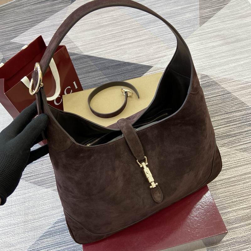 Gucci Jackie Suede Hobo Shoulder Bag