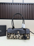 Chanel Black and Multicolor Top-Handle Shoulder Bag