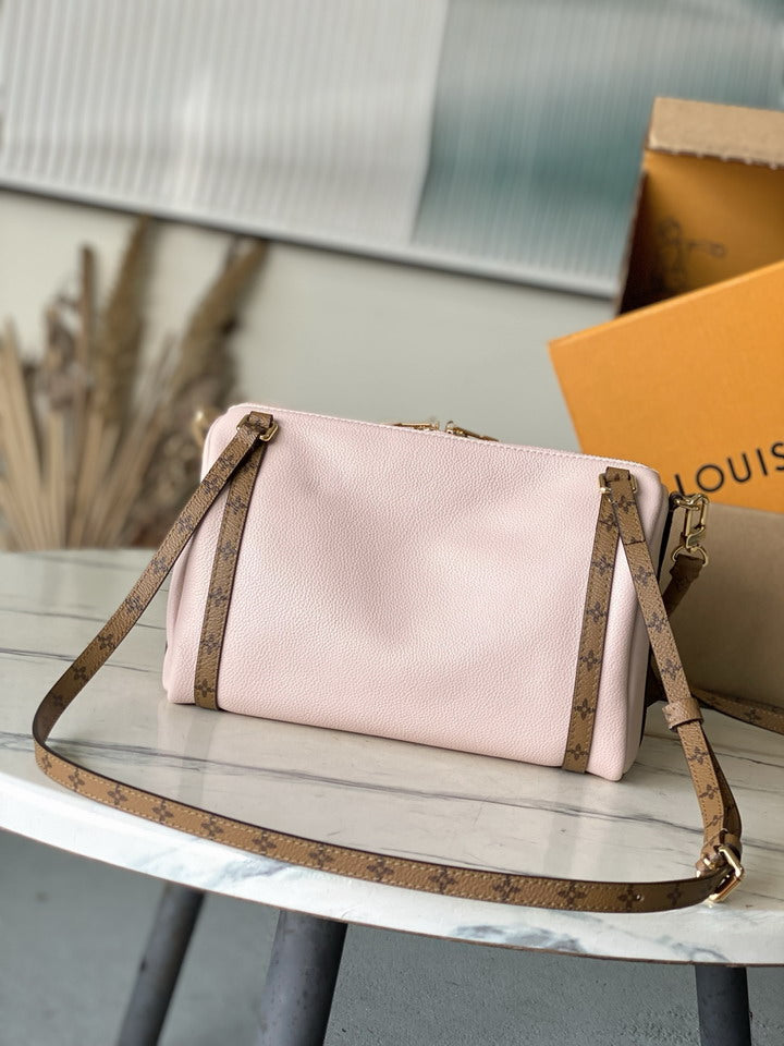 Louis Vuitton Pink and Monogram Shoulder Bag